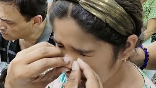 nose piercing process for few minutes completed in delhinose Piercedpiercing nose trending [upl. by Lowney]