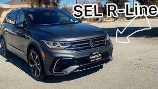 2022 Volkswagen Tiguan SEL RLine  full review  First Test Drive [upl. by Letnuahc269]