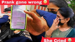 New Girlfriend Prank On Renu 💔  She Cried 😭 [upl. by Bastian672]