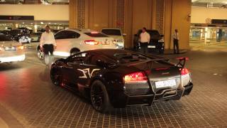 Black on Black Lamborghini LP6704 SV in Dubai [upl. by Kcirttap228]