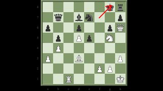 Whites Threats Keep Coming Chess tactics 541 [upl. by Odraode971]