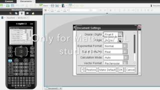 Changing Radians to Degrees on TI nspire CX [upl. by Cilurzo]