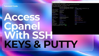 How to Access the SSH Command Line cPanel  Takneeki Code [upl. by Drawd509]