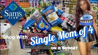 GROCERY SHOPPING AT SAM’S CLUB  MINI HAUL  SINGLE MOM OF 4 WITH TWINS samsclub groceryshopping [upl. by Ardnasil]