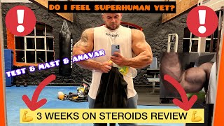 BODYBUILDER ON STEROIDS TEST MAST ANAVAR AFTER 3 WEEK REVIEW GETTING MASSIVE OR GETTING SHREDDED [upl. by Lutim]