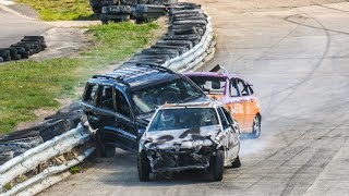 Banger Racing Angmering Raceway  CB Contact  8th September 2019 [upl. by Anesor]