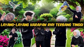 RINA JATUH SAMPAI PATAH KAKI LAYANG LAYANG RIRI SANGKUT DI POKOK RISYA RISAU KAN RINA [upl. by Lundt]