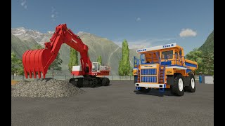 FS22 🚧 Belaz 7555  Poclain 1000 🚧 Farming Simulator 22 Mods [upl. by Falo]