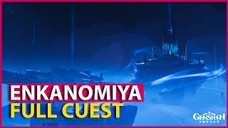 Enkanomiya Quest FULL QUEST Boss Unlock ALL Quests Puzzles Gendhin impact 24 [upl. by Cirded]