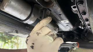 Fuel filter replacement on E46 BMW [upl. by Bowie63]