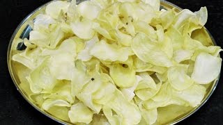 कुरकुरीत बटाटा वेफर्स  How to make BatataPotato Wafers  MadhurasRecipe [upl. by Eikceb]