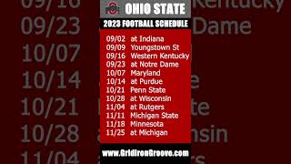 2023 Ohio State Buckeyes Football Schedule [upl. by Wesley]