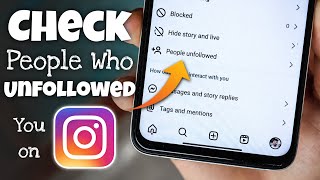 How to Check People Who Unfollowed You on Instagram [upl. by Selina]