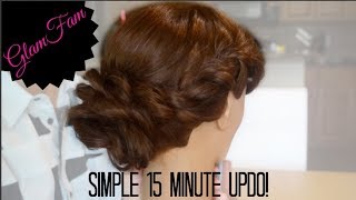 How to do an easy updo hair style  Styles for formal events [upl. by Durand]