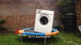 HD washing machine on trampoline [upl. by Teiv864]