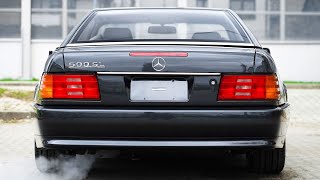 r129 MercedesBenz 500 SL with easy modern styling 1992 [upl. by Nydroj]