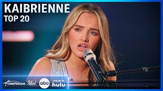 Kaibrienne Sings Original Song quotgirl i am nowquot  American Idol 2024 [upl. by Erdeid]