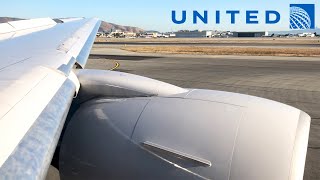 United Airlines Boeing 777200 ENGINE VIEW Takeoff from San Francisco [upl. by Eolhc170]