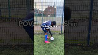 POV Football Shin Pads then VS Football Shin Pads now⚽️ football footballcomedy footballshorts [upl. by Mccullough]