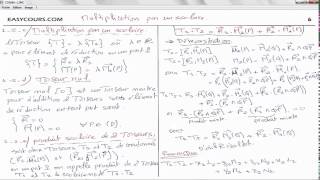 7  Multiplication par un scalaire  torseur null  Mécanique du solide SMP [upl. by Ymac420]