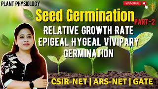 Seed Germination 1  Epigeal Germination and Hypogeal Germination  Viviparous Germination [upl. by Wistrup]