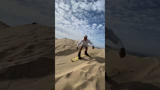 Sandboarding fun sandboarding explore adventuresports adventure fy fyp desert sandboard [upl. by Carnes]