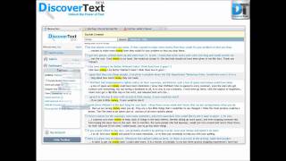 Creating Buckets in DiscoverText [upl. by Tawney]