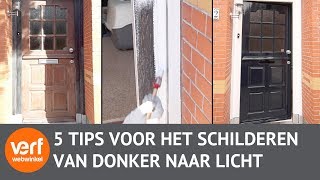 Van een Donkere kleur naar een Lichte kleur Schilderen [upl. by Macfarlane]