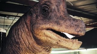 JURASSIC PARK Brachiosaurus Animatronic Puppet Rehearsal [upl. by Isac726]