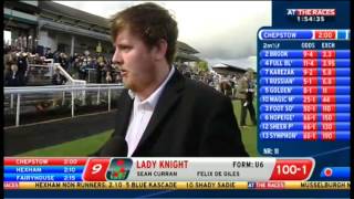 Elro raps about racing at Chepstow [upl. by Godfree]