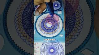 Beautiful colour spirograph design spirograph shortvideo magicruler spirographvideo [upl. by Hsihsa]