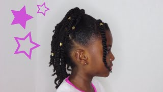 PENTEADO SIMPLES E FÁCIL COM XUXINHAS COLORIDAS  penteado cabelo infantil [upl. by Menashem]