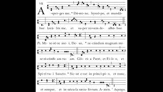 Gregorian Chant Asperges Me [upl. by Ardnwahs]