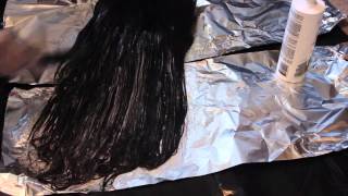 HAIR DIY Lighten Hair Extensions Using Developer WITHOUT BLEACH [upl. by Nyltak]