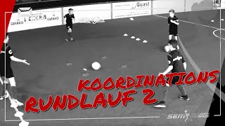 Koordinationsrundlauf 2  SEM Fußballtraining  3 023KB [upl. by Gwendolin]