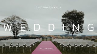 DJI OSMO POCKET 3  CINEMATIC WEDDING DJI djiosmopocket3 [upl. by Bik]