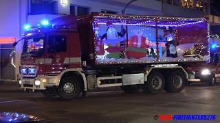 Christmas Fire Truck Tour 2020 der Freiwilligen Feuerwehr Kelkheim [upl. by Inor]