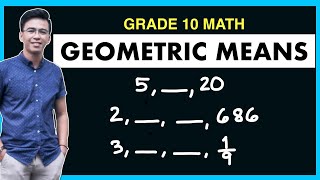 How to Find the Geometric Means  Geometric Sequence [upl. by Naiditch]