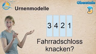 Urnenmodelle  Zurücklegen und Reihenfolge  Kombinationen und Variationen  Gymnasium Übung 2 [upl. by Barhos]