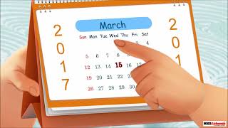 Learning how to read Calendars  Class 1  Grade 1  KidsTeachingKids [upl. by Francklyn]