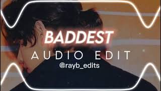 Baddest  Chris Brown Edit Audio [upl. by Enetsuj]