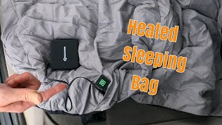 First Impressions  Antarctica Gear Heated Sleeping Bag [upl. by Evod]