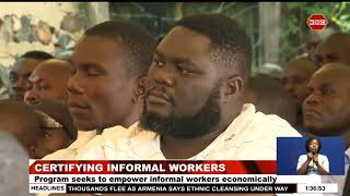 At least 130 informal workers in Kisumu County are set to undergo a trade and suitability test [upl. by Yawnoc]