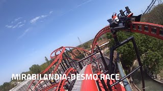 Desmo Race Roller Coaster POV  Ducati World at Mirabilandia [upl. by Aiderfla240]