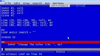 QBasic Tutorial 42  Text Files Part 4  Saving Preferences  QB64 [upl. by Haliak]