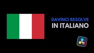 Cambiare la lingua di DaVinci Resolve in Italiano [upl. by Fermin]