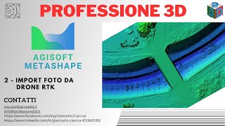 2 – Importazione foto da drone RTK DJI Mavic 3E RTK in Agisoft Metashape [upl. by Fujio]