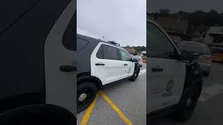 Une voiture de police Américaine en France  😍  viralvideo police usa youtubeshorts [upl. by Olnek633]