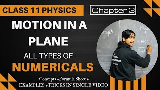 Motion in a plane class 11 numericals with solution  Class 11 Physics Chapter 3 Numericals Typewise [upl. by Sarchet]