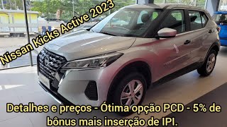 Nissan Kicks Active CVT  multimídia 2023  Detalhes dessa ótima opção de Suv de entrada [upl. by Eartha]